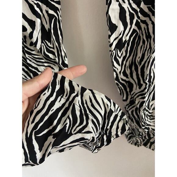 Free People Sandrine Rose Zebra Bush Pant NWT small Drawstring Pockets - Picture 5 of 6
